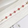 13mm Non-Fading Stainless Steel Four-Leaf Clover Bracelet for Women - Fresh Style
