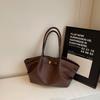 Large-capacity Retro Bag Women's Spring and Summer New Versatile Casual Niche Pleated Shoulder Bag Commuter Tote Bag