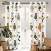2pcs Cartoon Cute Cat Printed Perforated Blackout Curtains   Multi Size Living Room Insulation Decoration   Easy Installation