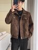 Men's American Retro PU Leather Jacket - High-End Scoundrel Cool Style, Spring/Autumn Casual, Loose & Versatile