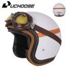 Vintage-Style Half Helmet Adults Unisex Motorcycle Scooter Riding DOT Certified ABS Safety