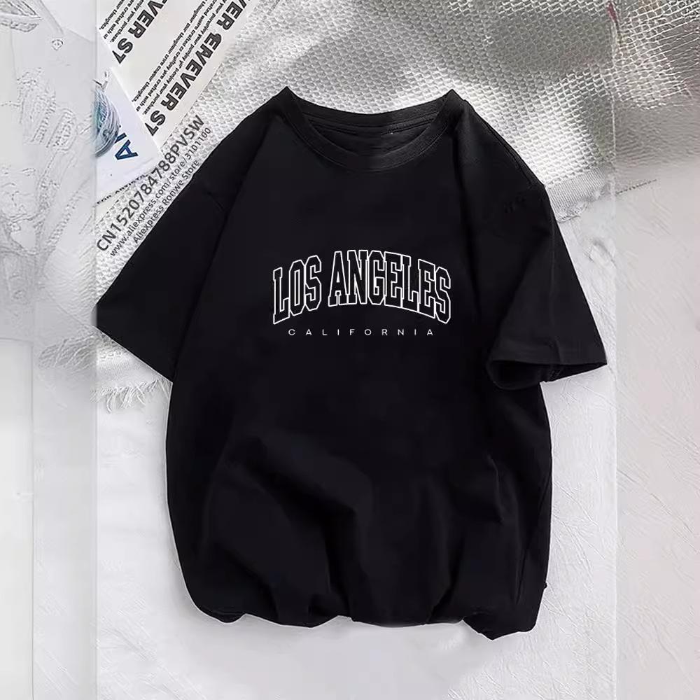 

Women s Alphabet Print T-Shirt Girls Pattern Harajuku, Street Clothing Casual Women s Top T-Shirt S