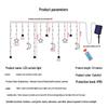 Beigong LED Solar Colorful Festival Curtain String Lights