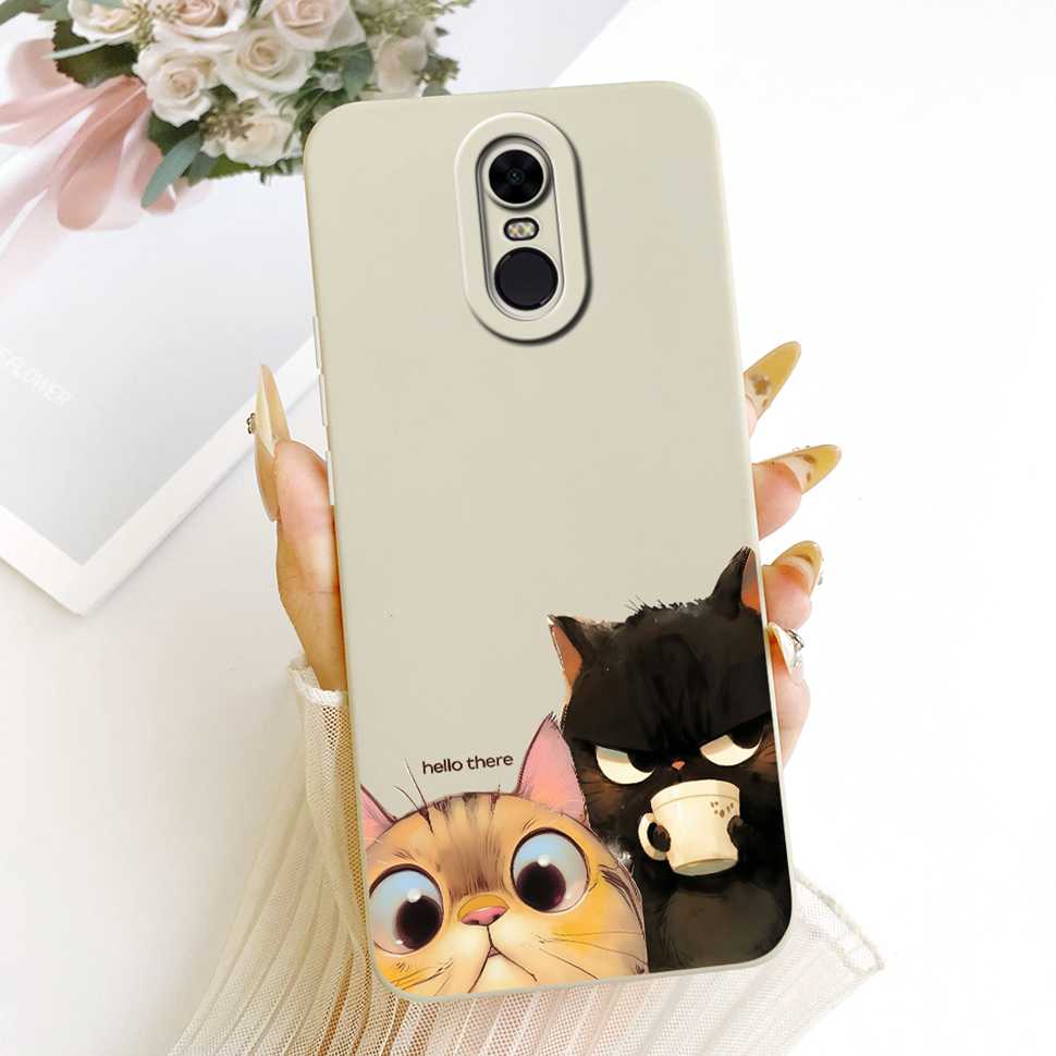 For Xiaomi Redmi 5 Plus (Redmi Note 5) Case Cat Painted Cover Soft Slim Phone Case For Xiaomi Redmi5 Plus 5Plus Note5 Shell