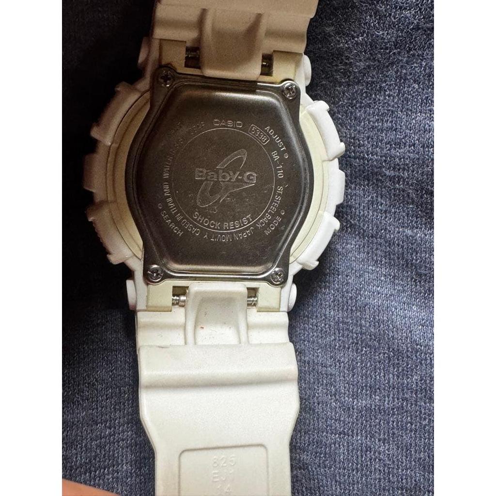 Used CASIO Baby-G BA-110 White Rose Gold