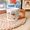 Cute Cartoon Sesame Cat Hakimi Underglaze Colored Ceramic Cup Mug Breakfast Cup Coffee Cup Gift