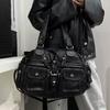 Ladies' Fashionable Retro Washed Vintage Hot Girl Tote Bag, Large Capacity Y2K Shoulder Bag