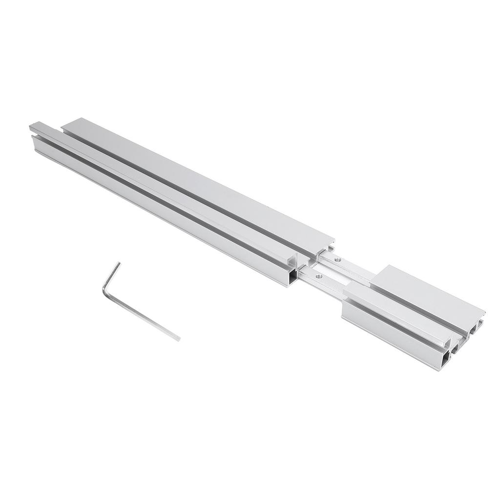 Miter Gauge Fence Aluminum Alloy 5086cm Adjutsable Telescoping Miter Extension Fence for
