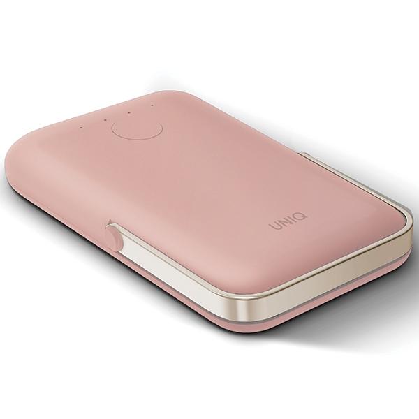 Powerbank 5000mAh UNIQ - szybkie ładowanie PD, USB-C, różowy