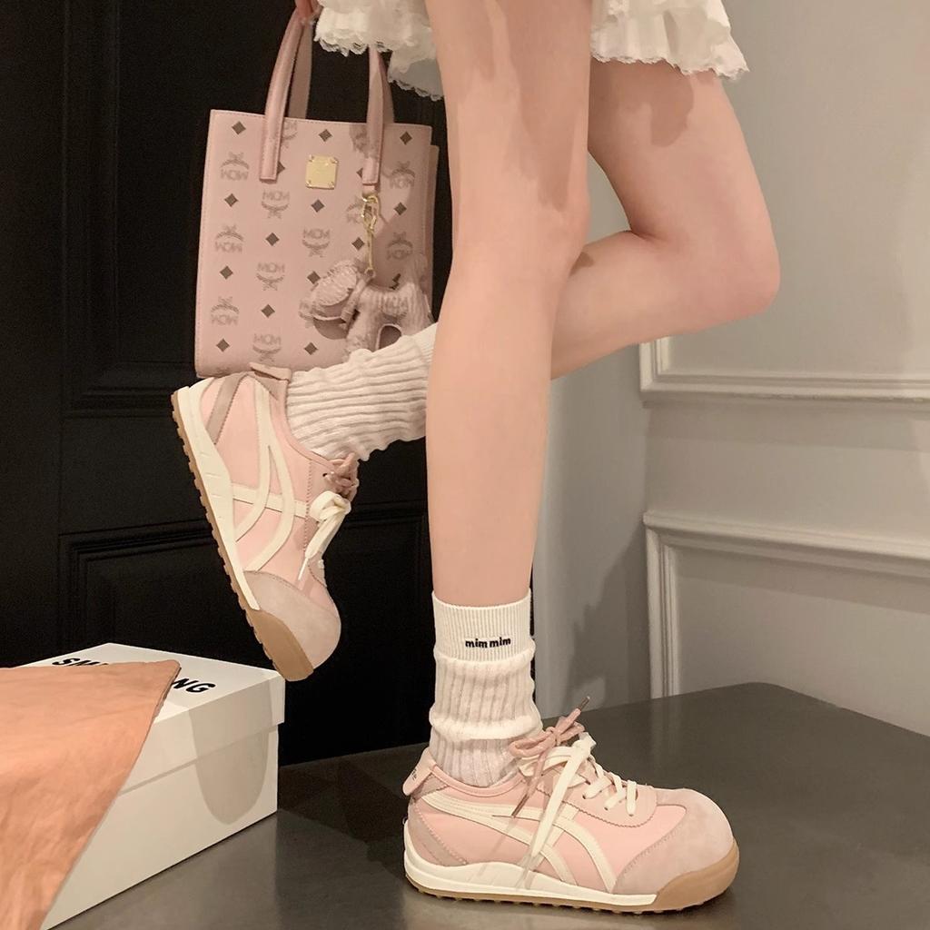 Gris Pictorial~ Uncle Wen has the same height-increasing thick-soled Forrest Gump training shoes, women's ugly cute shoes, white shoes, casual board