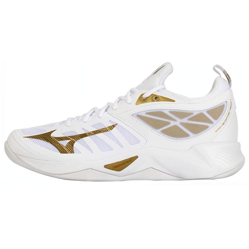 

Mizuno Wave Dimension Mid White Gold Sneakers V1GC224068 38.5 золотий