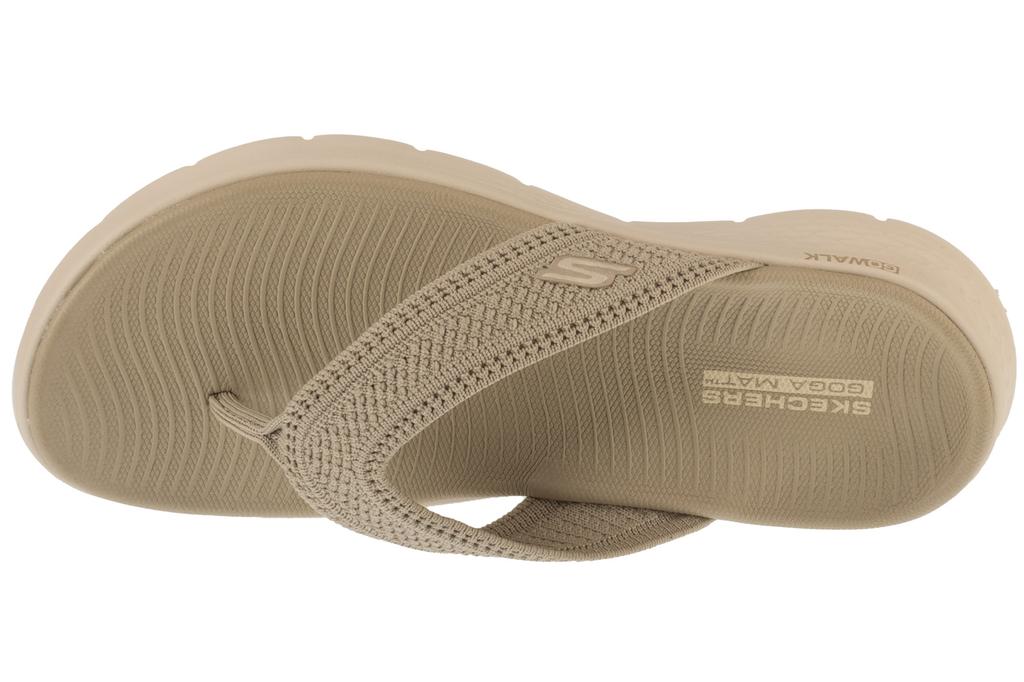 Skechers Go Walk Flex Sandal - Holly, Womens Beige Flip-flops