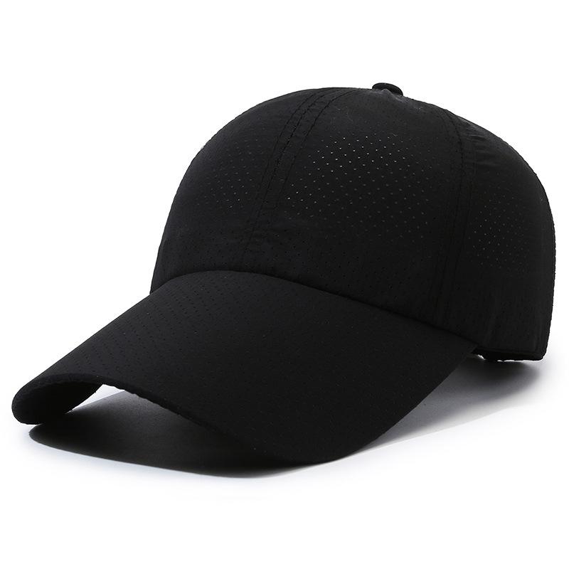 Summer new men's baseball cap extended brim quick-drying hat outdoor leisure sports breathable versatile cap