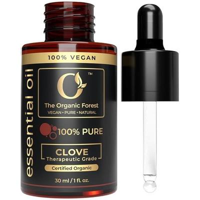 Aceite de Clavo 100% de Origen Vegetal para Masaje, Difusor y Aromaterapia - Aceite Esencial de Clavo Puro y Orgánico para Cuidado de la Piel, Cuidado del Cabello, Músculos Doloridos