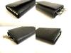 Authentic BVLGARI Black Leather 6 Pics Key Chain #a838  Refurbished