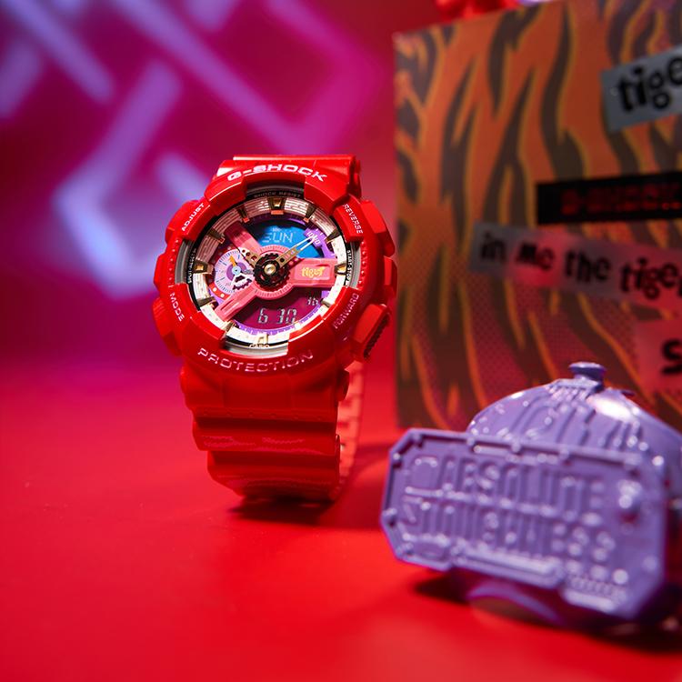 Casio Women's G-SHOCK Red Watch GA-110CCA21-4PFC-person
