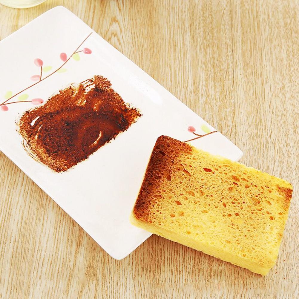 3Pcs Kitchen Dish Bowl Washing Sponge Cloth Tableware Cleaning Tools Accessory Yellow