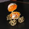 Sparkling Gemstones Adorned Storybook Carriages Jewelry Container With Soft Interior Padding Gift Ready Packaging