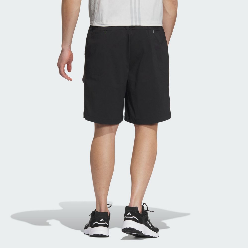 Adidas AW24 Utility Sports Shorts With Spliced Brand Logo Men Shorts Carbon-Black JI8667