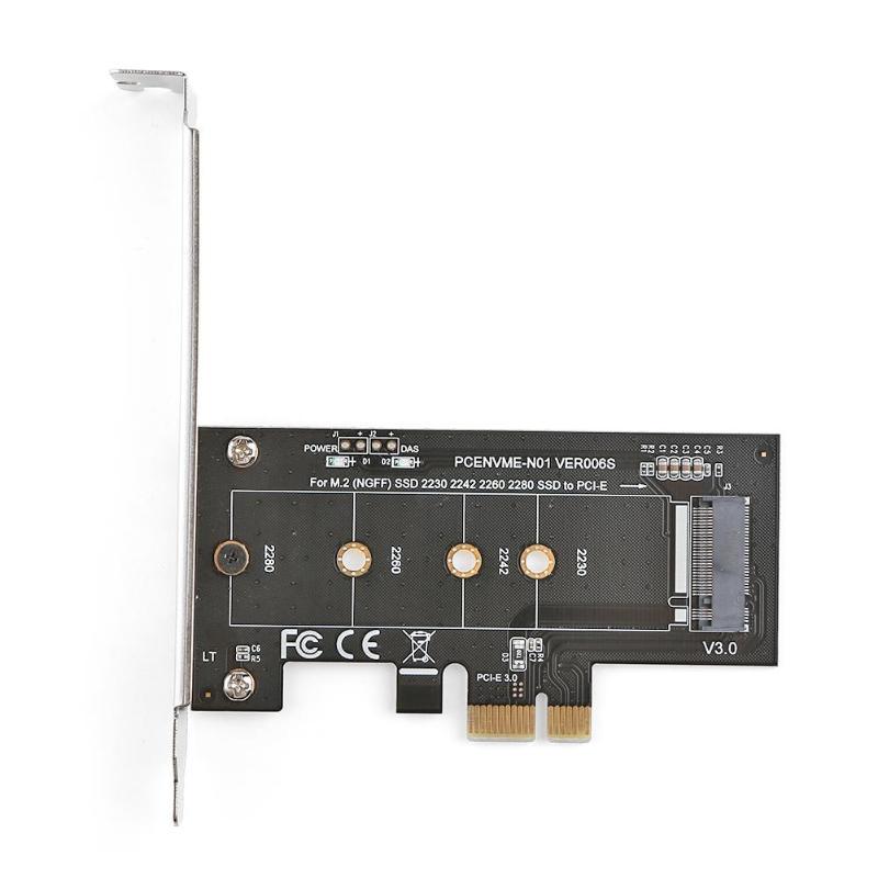 Pci-e 3.0 X1 X4 - M.2 Nvme M Anahtar Yuvası Dönüştürücü Adaptör Samsung Pm961, 960evo, Sm961, Pm951 M2 Ssd için Düşük Profil Braketi ile