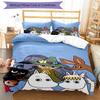 3pcs Moomin Bedding Set Duvet Cover Closure Includes 1 Duvet Cover & 2 Pillowcases, Soft and Comfortable for All Seasons.