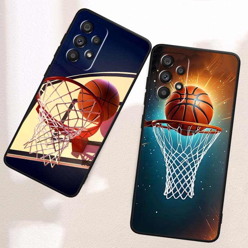 Sports basketball cool Case For Samsung A41 A35 A34 A33 A32 A25 A24 A23 A21s A06 A05 A04 A03 Note 10 20 Ultra 5G Black