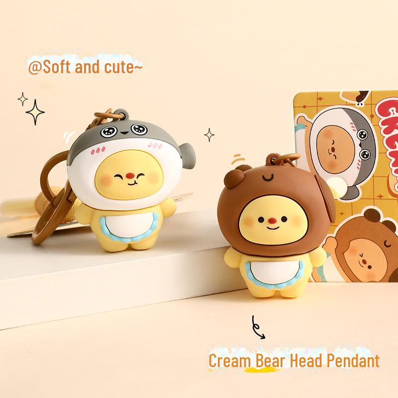 Genuine Cartoon Bear Keychain: Cute Bag Pendant and Small Gift