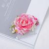 Bohemia Brides Wedding Flower Hair Comb Hairpin Bridesmaid Headdress Hair Combs Hair Accessories For Women Girls Floral Hairpins