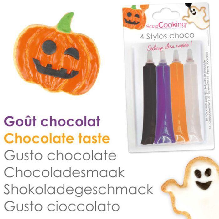 4 stylos choco Halloween