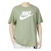Nike T Shirts Men's Green Crew Neck Moderate Straight Fit DX1986-017