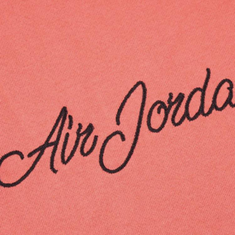 Jordan Cursive Logo Sports Short Sleeve T-Shirt Men Tops Red CD5607-605