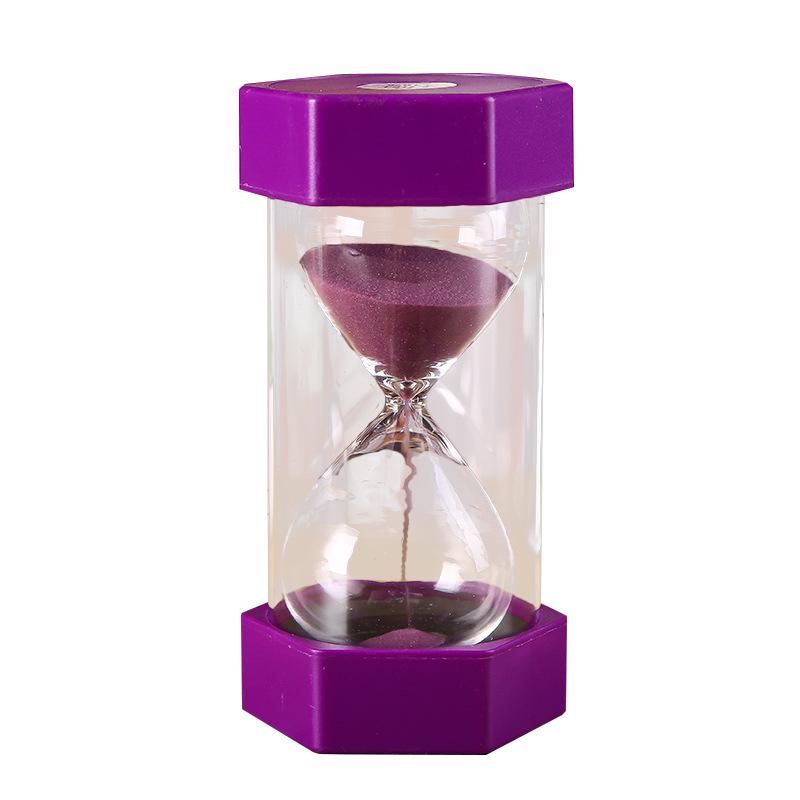 Hexagonal High-End Drop-Proof 5-Minute Glass Timer Ornament