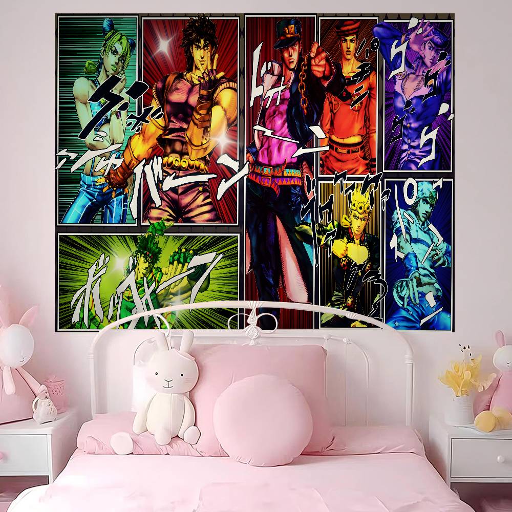 Classic Anime JJojo BBizarre AAdventure DIY Wall Tapestry for Living Room Home Dorm Decor Wall Art Decor