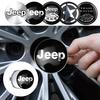 4 Stück 56/60mm Radnabenkappen Aufkleber Auto Emblem Abzeichen Dekoration für Jeep jk Compass Renegade Cherokee Gladiator Patriot Liberty