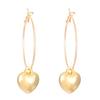 European & American Trendy 3D Exaggerated Heart Earrings for Women - Stylish Hot Girl Peach Heart Design
