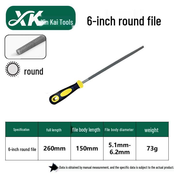 Steel Grinder File - Flat & Triangular Medium-Tooth Wear-Resistant Metal File