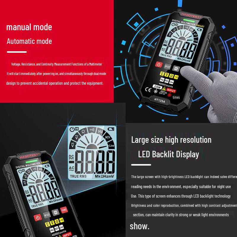 HABOTEST Smart Anti-Burn High-Precision Digital Multimeter (CN version)