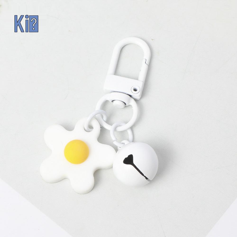 Portachiavi Campanella Fiore Smaltata Colorata - Portachiavi Colore Caramella Gioiello Ciondolo Fai da Te