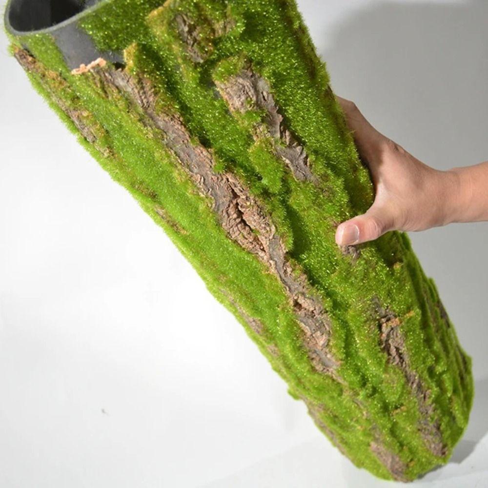 DIY Green Plant Bark Beautiful Water Pipe Pillar Cover Fake Tree Bark  Wall Decoration