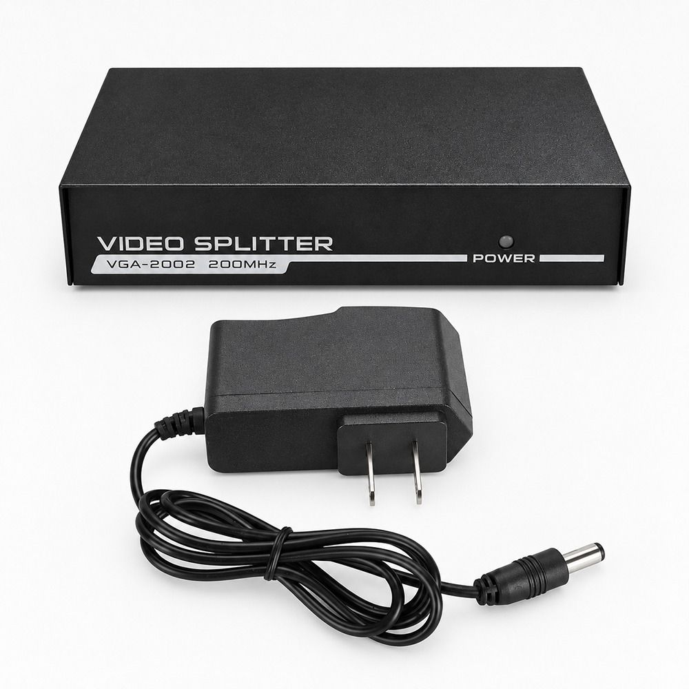 1920x1440 VGA Splitter 200MHz VGA Splitter Amplifier Video Splitter Screen Duplication