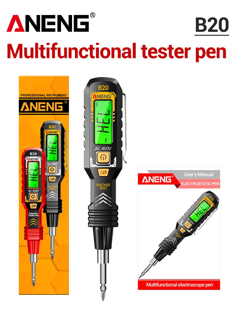 General Insulated Electric Pen ANENG B20 Double Headed Cross Screwdriver for Electrician Maintenance and Inspection Manual Tool