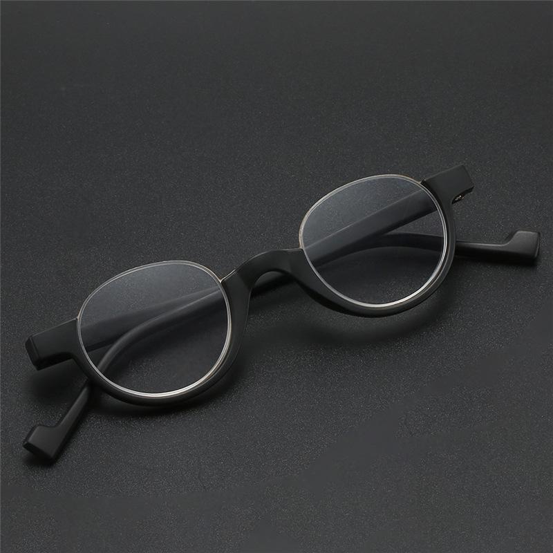Fashion Half-Frame Reading Glasses Women'S Anti-Blue Reading Glasses Round Reading Glasses