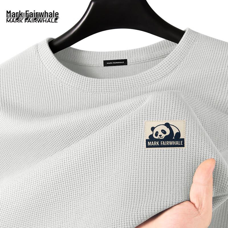 

Mark Fairwhale Men s Panda Print Waffle Knit Long-Sleeve T-Shirt XL