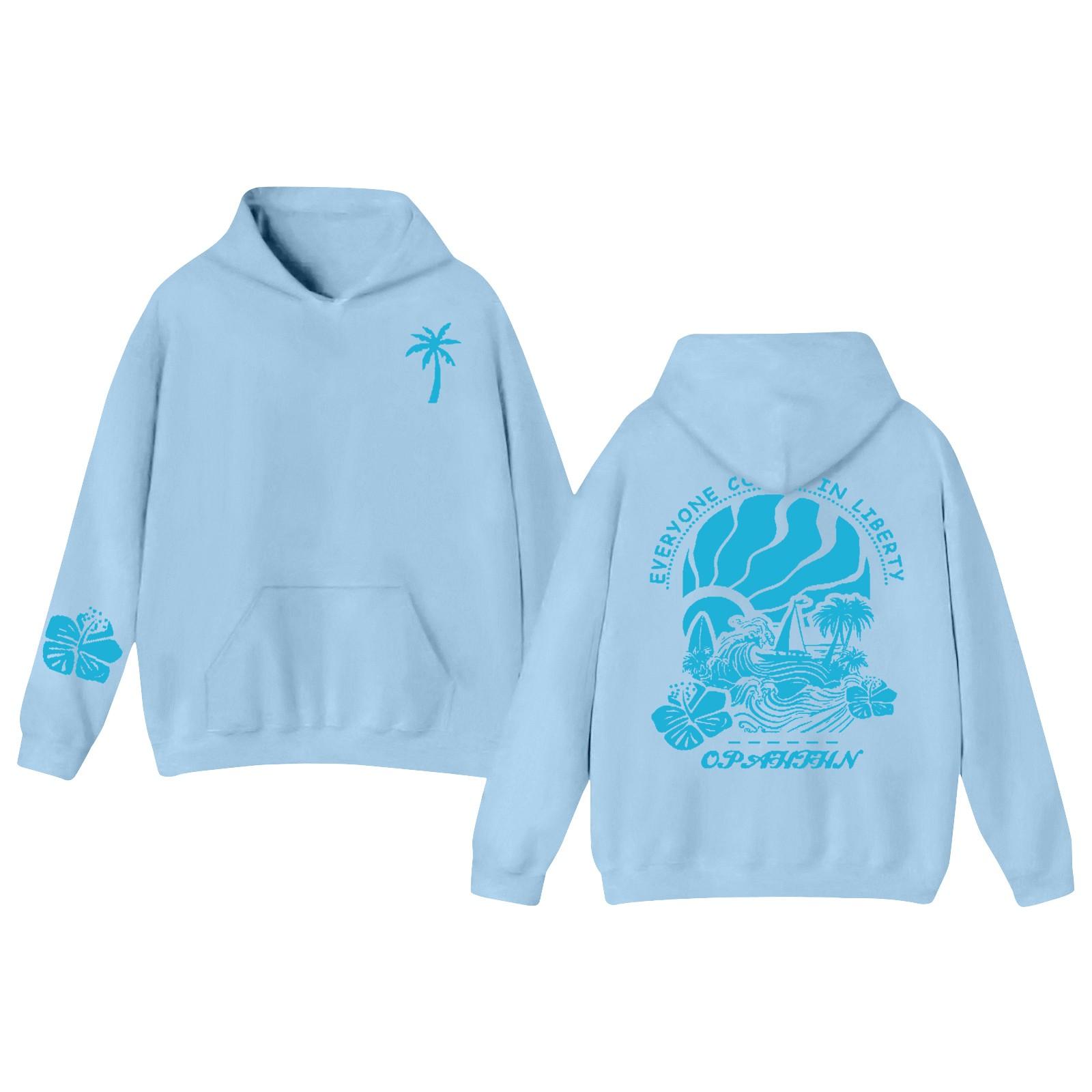 Детская толстовка с капюшоном и градиентным принтом, с длинными рукавами, свободные женские толстовки, толстовки