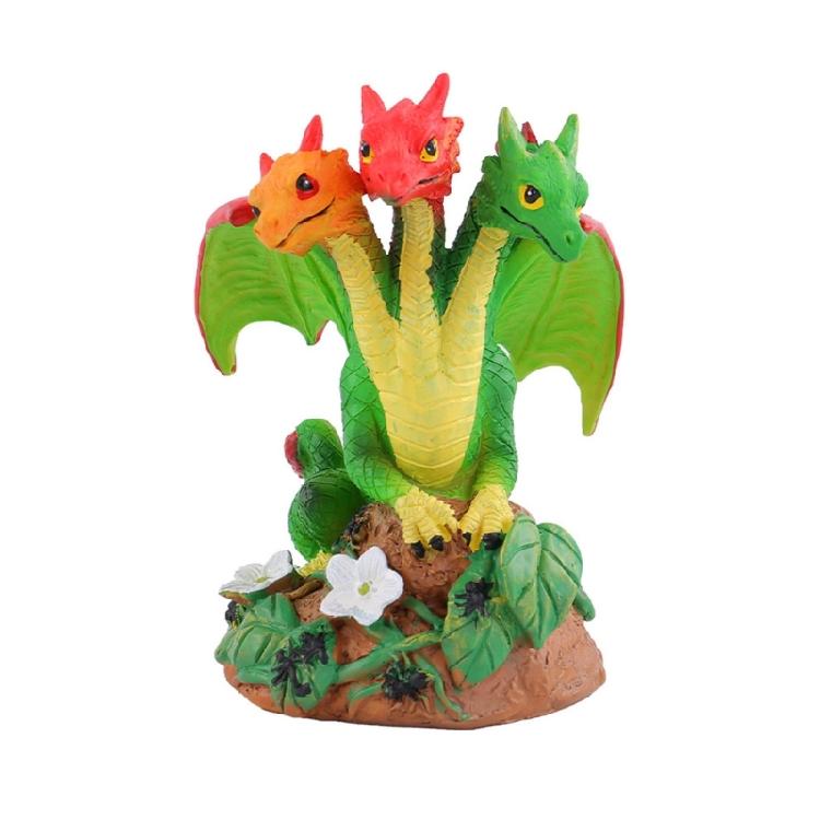 Harze Bunte Blume Drache Miniatur Figur Ornament für Garten und Landschaften Büro Zuhause Schreibtisch Kuchen Dekoration