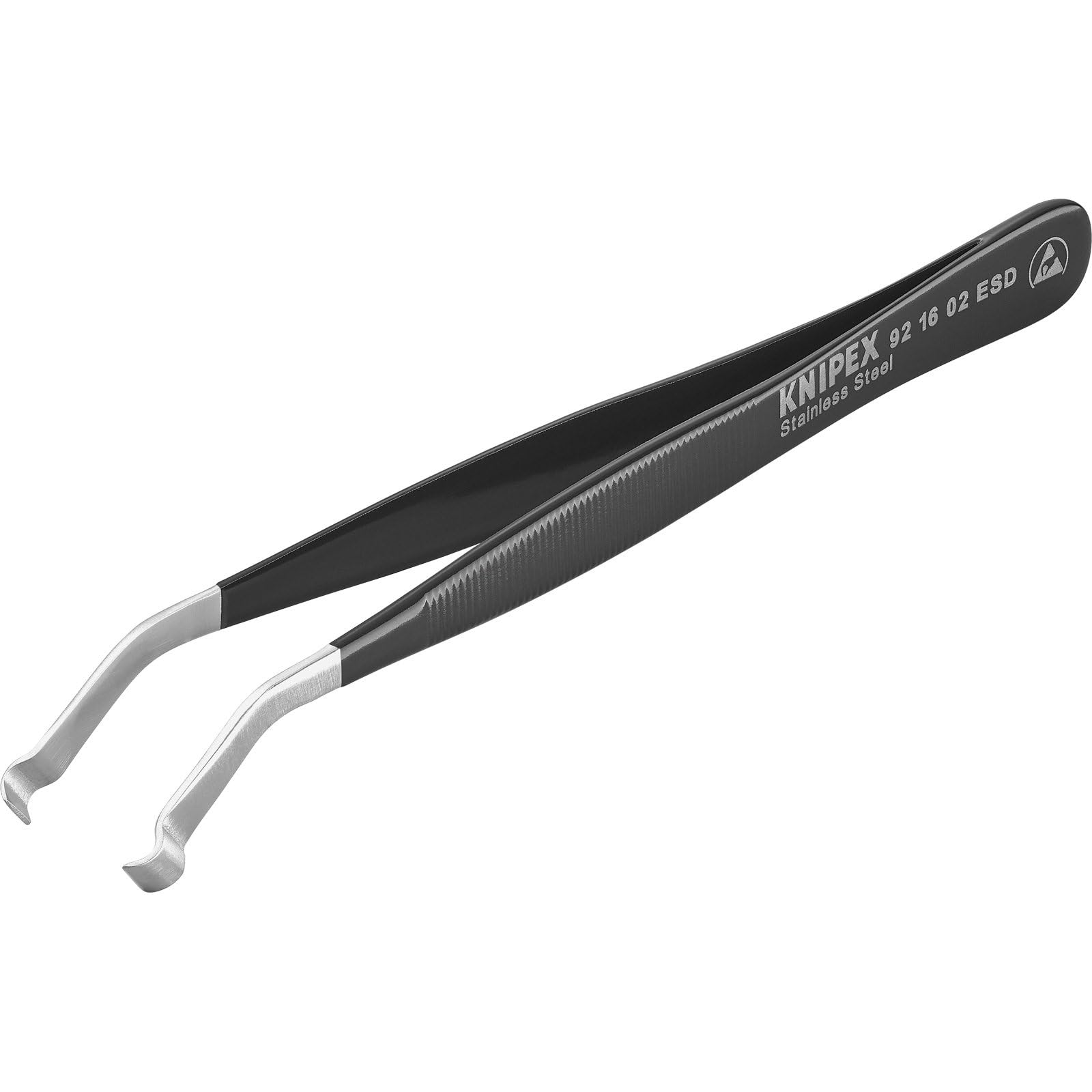 

KNIPEX Прецизионный пинцет, Ширина наконечника 2,50 x 4,00, Длина 120 мм, 9216-02ESD