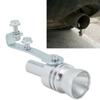 Aluminium Alloy   Sound Tail Throat Exhaust Pipe Whistle Car Modified Part TC XL(Black)