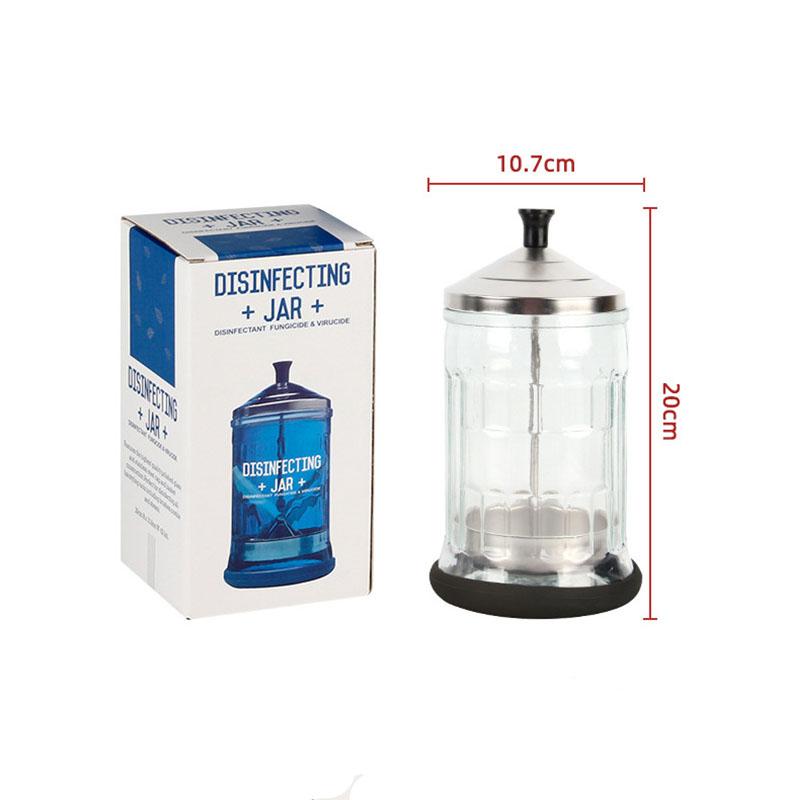 

BEPAN Hairdressing Tool Sterilizer Beauty Tool Disinfection Bottle with Non-Slip Removable Base for Barbershop Scissors Tweezers Tools
