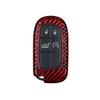 Carbon Fiber T-Carbon Car Key Case For Jeep Grand Cherokee Dodge Jcuv Dart Journey Chrysler 300C Fiat 4 Button Remote Fob Cover