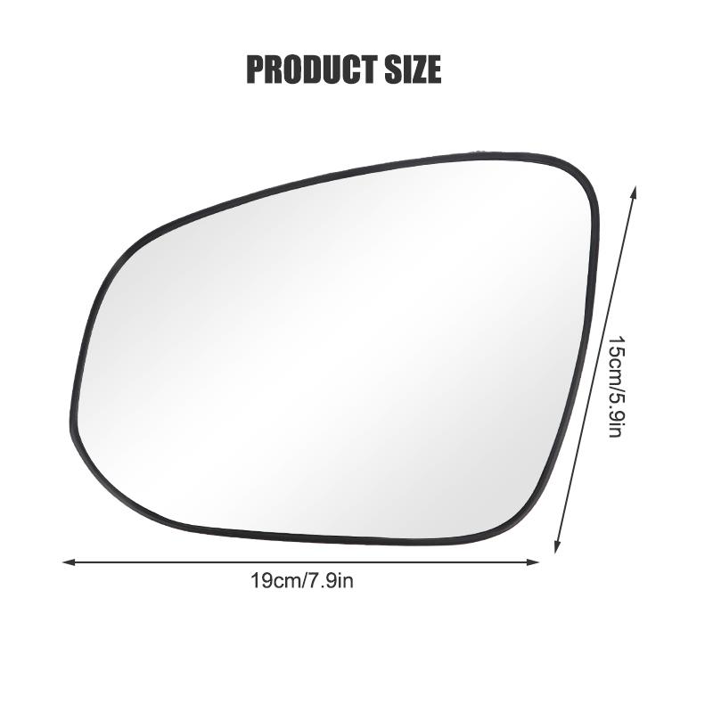 Heated Side Wing Rearview Mirror Glass with/without Blind Spot BSD for Toyota RAV4 2013- 4Runner 2013-2017 Tacoma 2016-